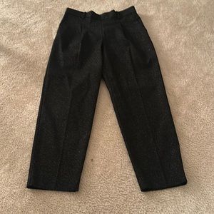 LOFT Medium Ladies Dress Pants never worn no tags pretty black silver shimmer